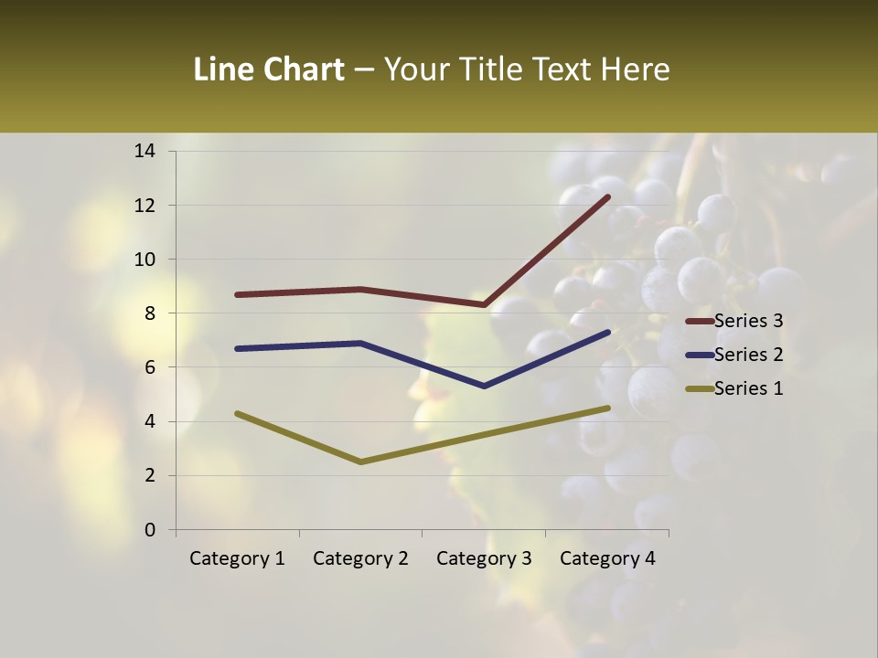 A Bunch Of Grapes Hanging From A Vine PowerPoint Template