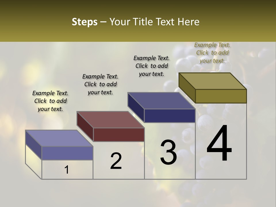 A Bunch Of Grapes Hanging From A Vine PowerPoint Template
