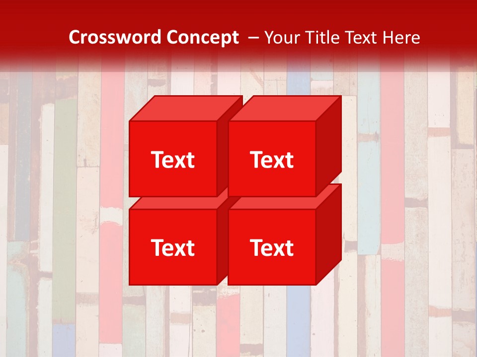 A Wooden Wall With A Red Sign That Says Name Of Presentation Company Name PowerPoint Template