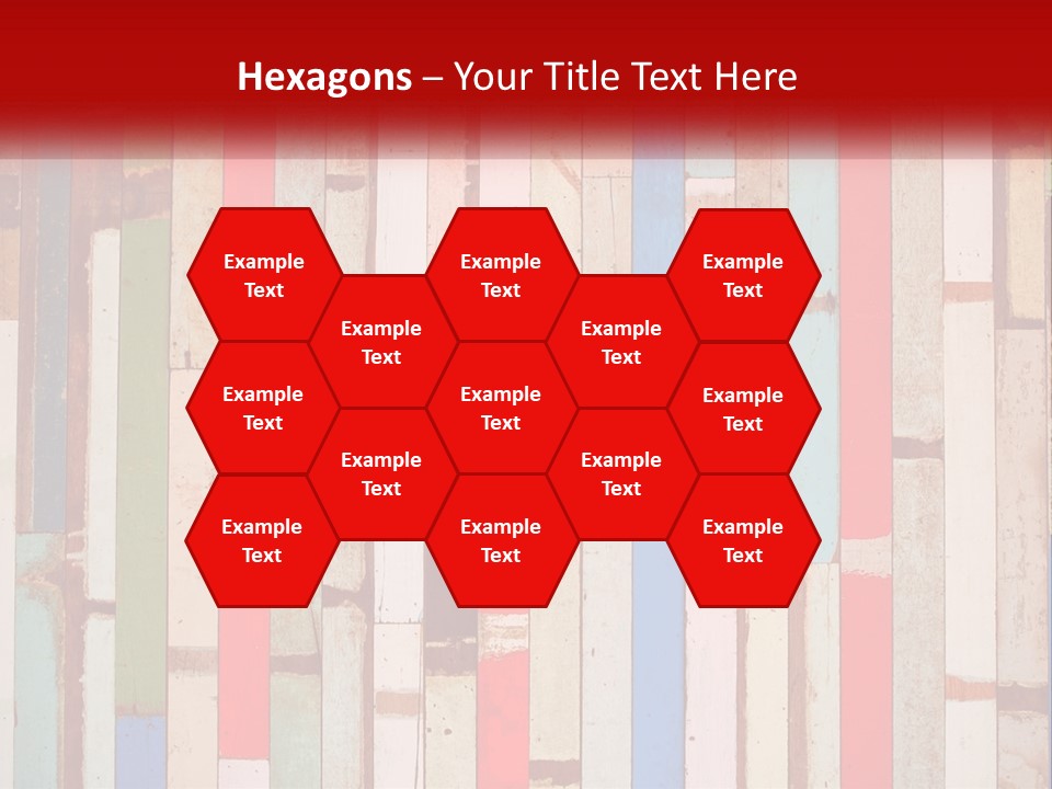 A Wooden Wall With A Red Sign That Says Name Of Presentation Company Name PowerPoint Template