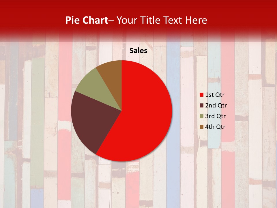 A Wooden Wall With A Red Sign That Says Name Of Presentation Company Name PowerPoint Template