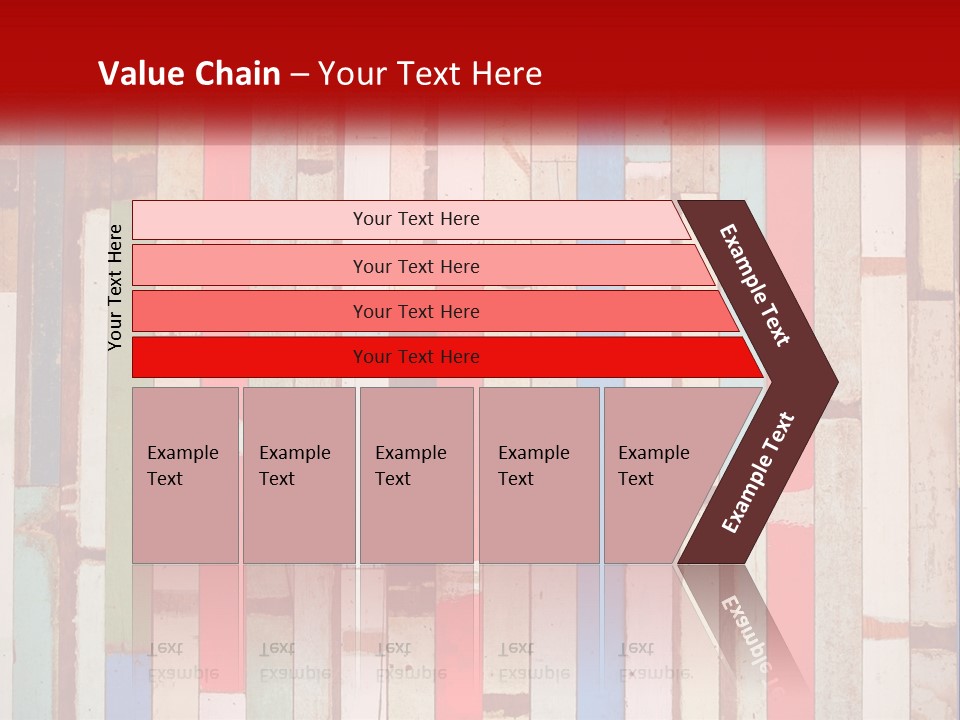 A Wooden Wall With A Red Sign That Says Name Of Presentation Company Name PowerPoint Template