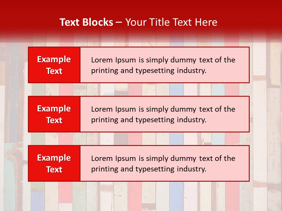 A Wooden Wall With A Red Sign That Says Name Of Presentation Company Name PowerPoint Template