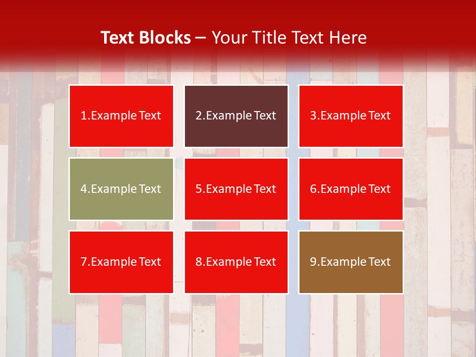 A Wooden Wall With A Red Sign That Says Name Of Presentation Company Name PowerPoint Template