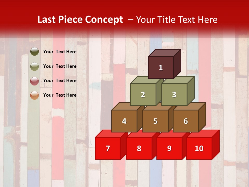 A Wooden Wall With A Red Sign That Says Name Of Presentation Company Name PowerPoint Template