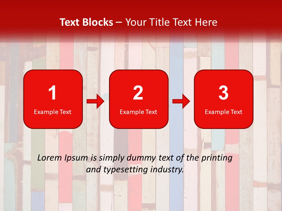 A Wooden Wall With A Red Sign That Says Name Of Presentation Company Name PowerPoint Template