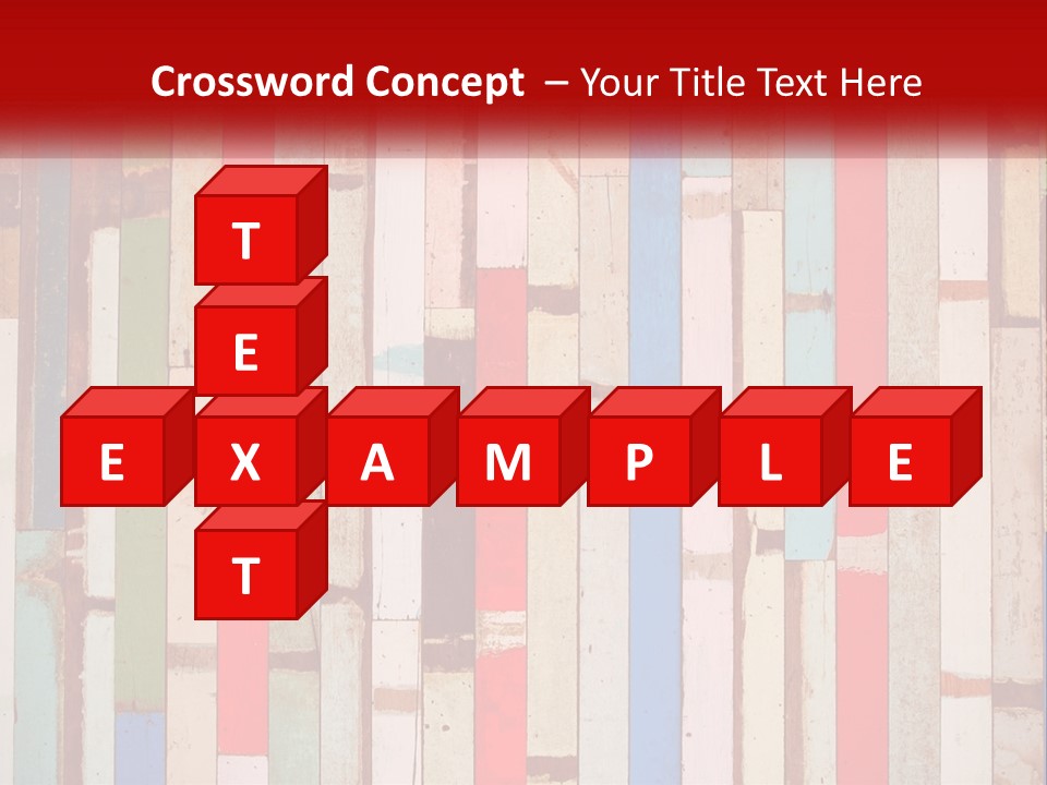 A Wooden Wall With A Red Sign That Says Name Of Presentation Company Name PowerPoint Template