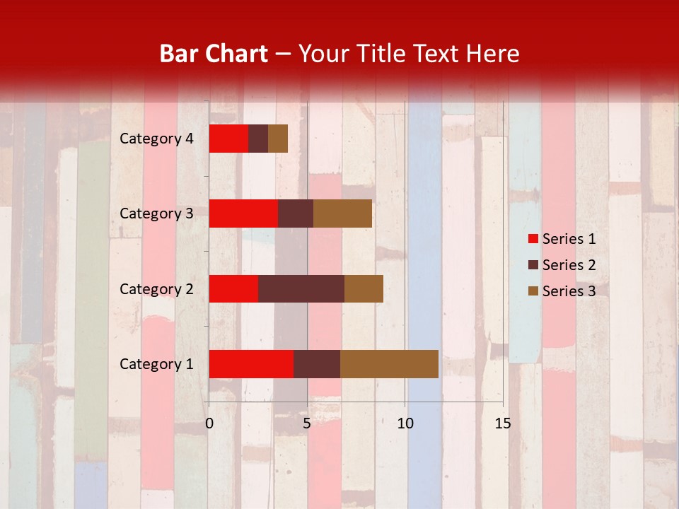 A Wooden Wall With A Red Sign That Says Name Of Presentation Company Name PowerPoint Template