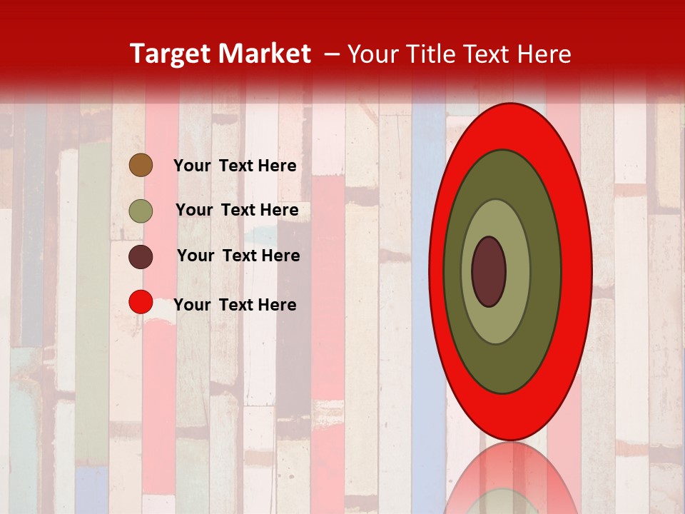 A Wooden Wall With A Red Sign That Says Name Of Presentation Company Name PowerPoint Template