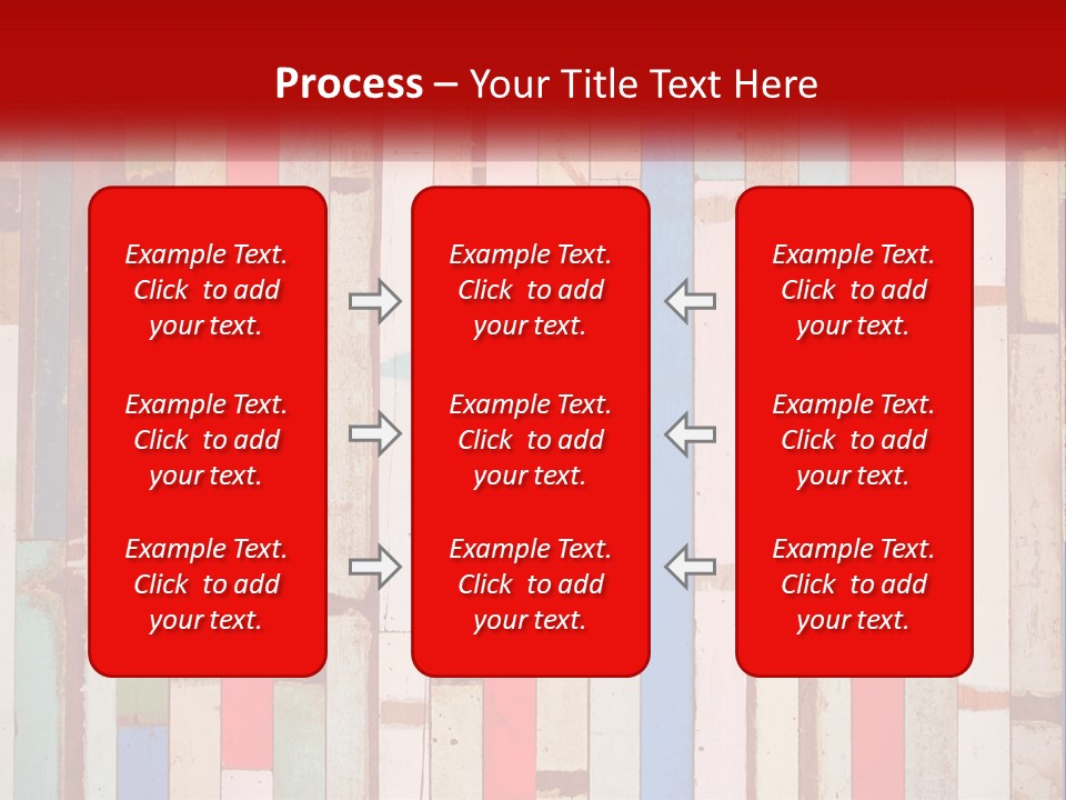 A Wooden Wall With A Red Sign That Says Name Of Presentation Company Name PowerPoint Template