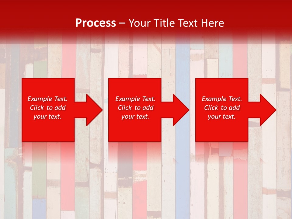 A Wooden Wall With A Red Sign That Says Name Of Presentation Company Name PowerPoint Template