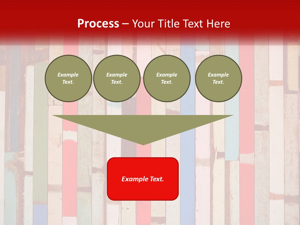 A Wooden Wall With A Red Sign That Says Name Of Presentation Company Name PowerPoint Template