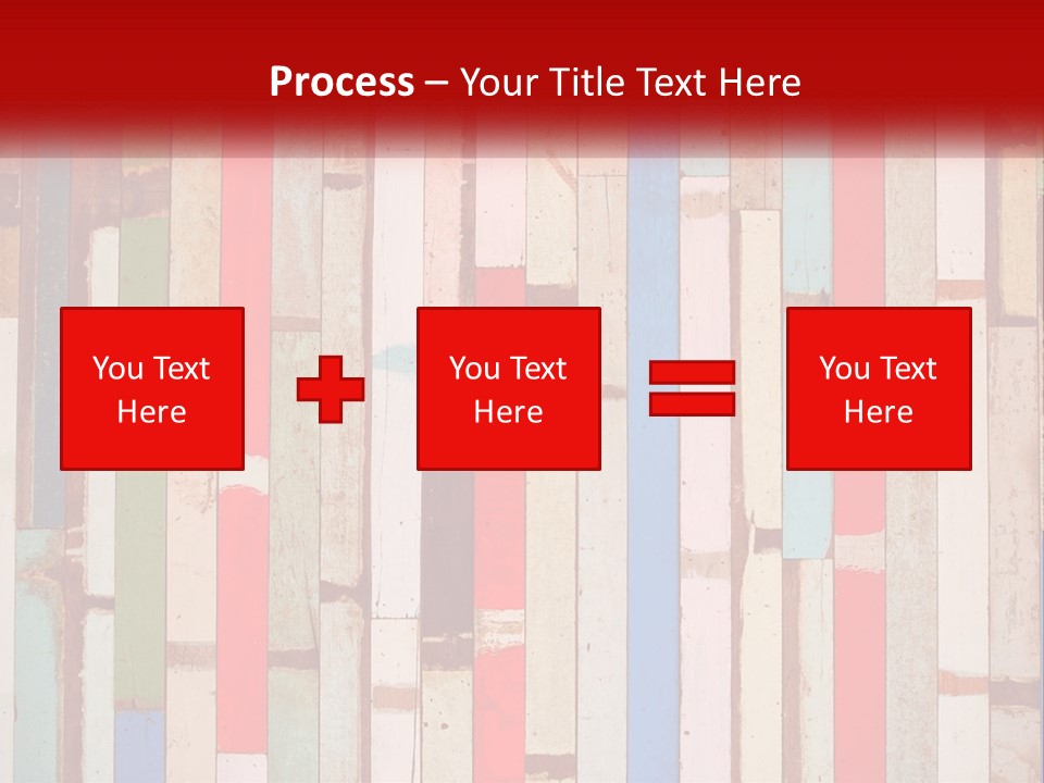 A Wooden Wall With A Red Sign That Says Name Of Presentation Company Name PowerPoint Template