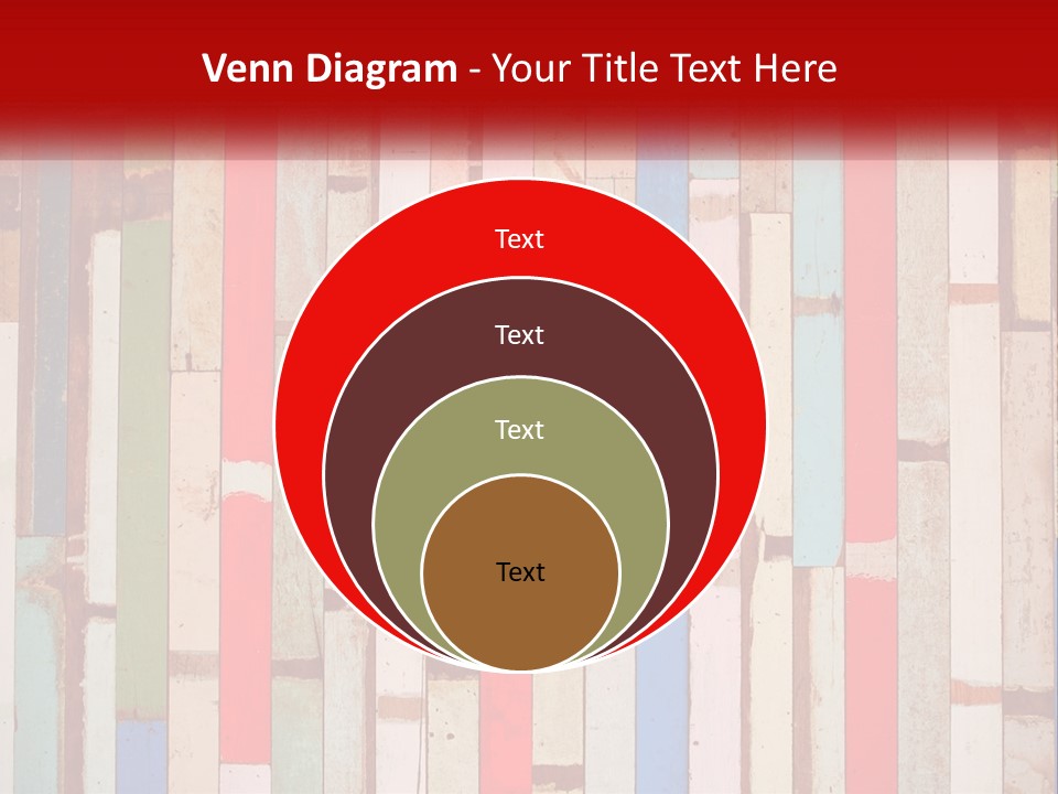A Wooden Wall With A Red Sign That Says Name Of Presentation Company Name PowerPoint Template