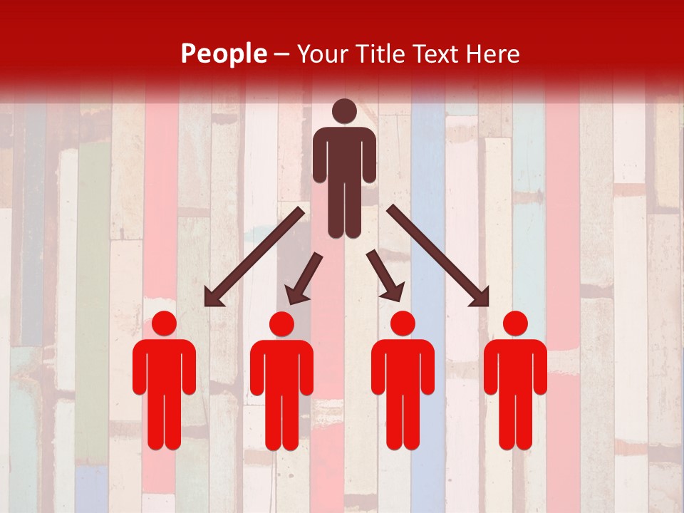A Wooden Wall With A Red Sign That Says Name Of Presentation Company Name PowerPoint Template