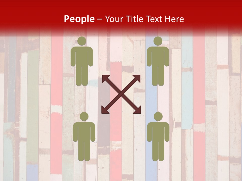 A Wooden Wall With A Red Sign That Says Name Of Presentation Company Name PowerPoint Template