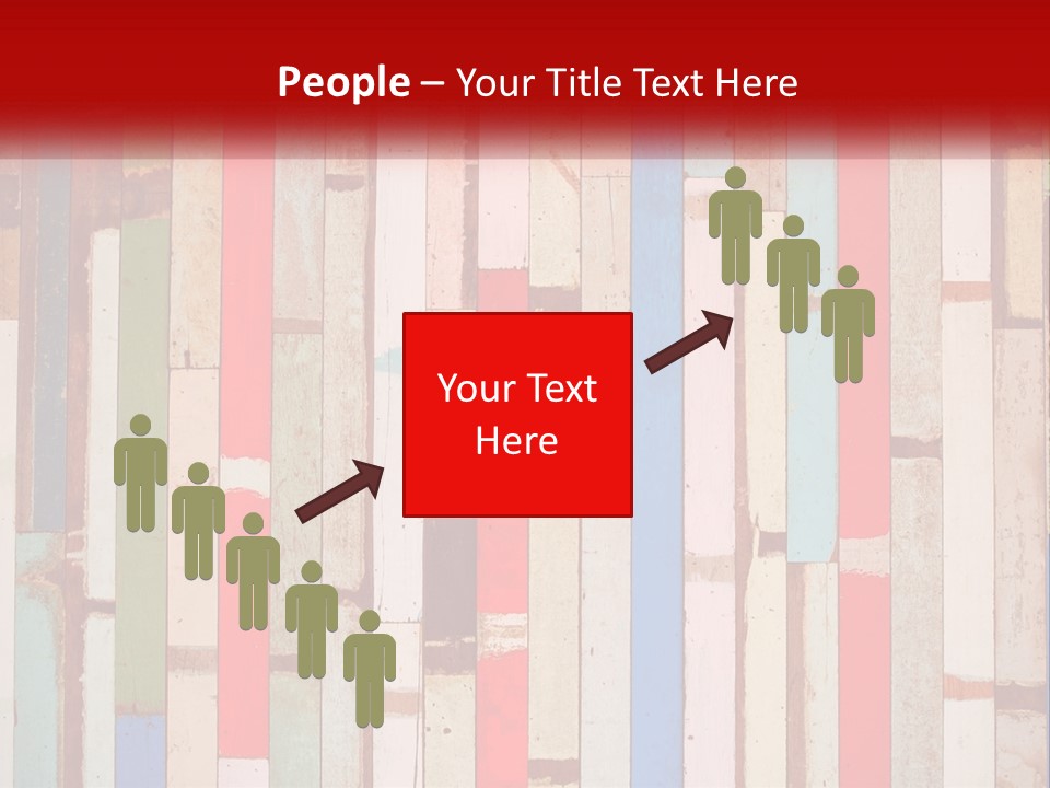 A Wooden Wall With A Red Sign That Says Name Of Presentation Company Name PowerPoint Template