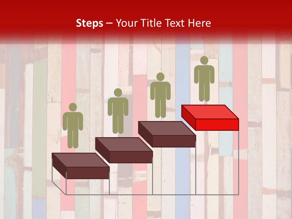 A Wooden Wall With A Red Sign That Says Name Of Presentation Company Name PowerPoint Template