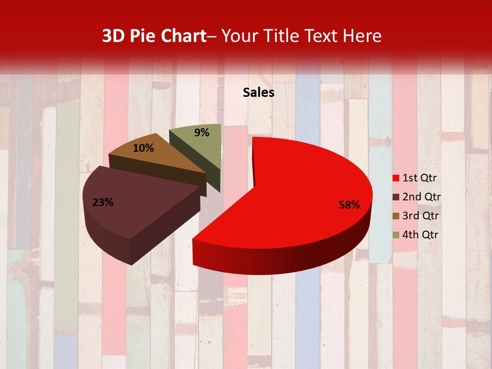 A Wooden Wall With A Red Sign That Says Name Of Presentation Company Name PowerPoint Template
