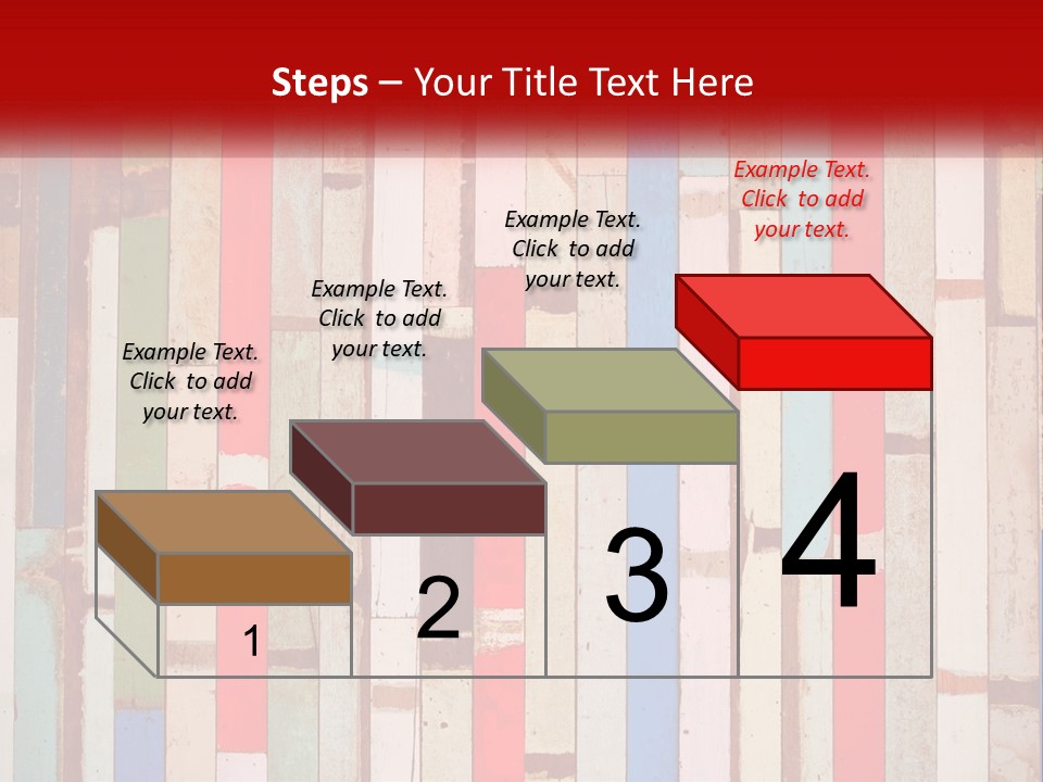 A Wooden Wall With A Red Sign That Says Name Of Presentation Company Name PowerPoint Template