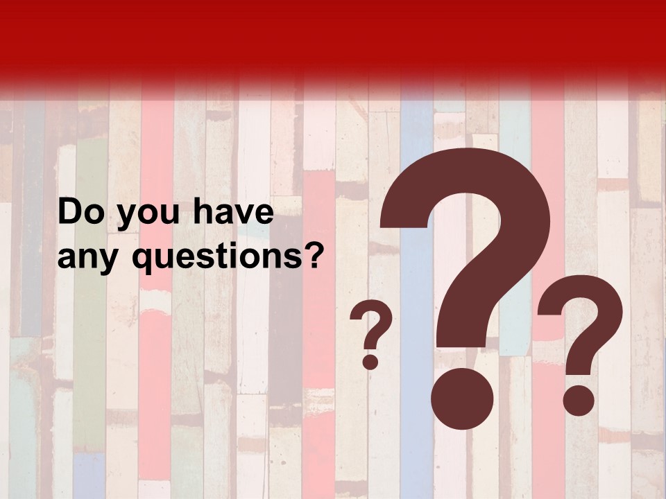 A Wooden Wall With A Red Sign That Says Name Of Presentation Company Name PowerPoint Template