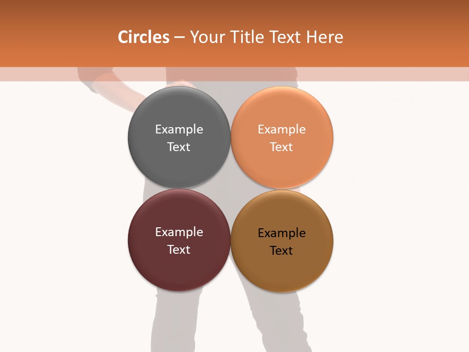 A Woman Standing In Front Of A Brown And White Background PowerPoint Template