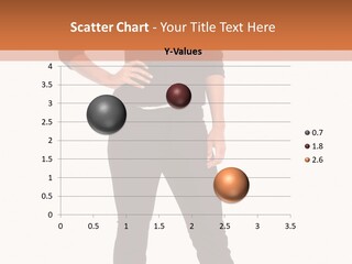 A Woman Standing In Front Of A Brown And White Background PowerPoint Template