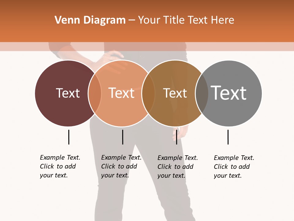 A Woman Standing In Front Of A Brown And White Background PowerPoint Template