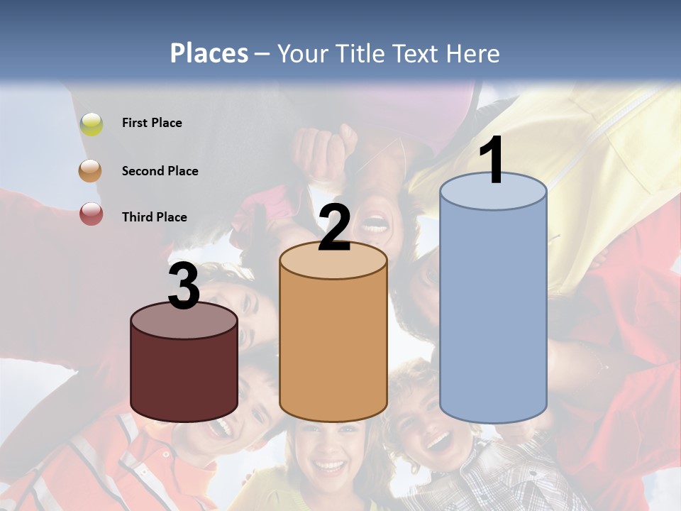 A Group Of People Standing In The Middle Of A Circle PowerPoint Template