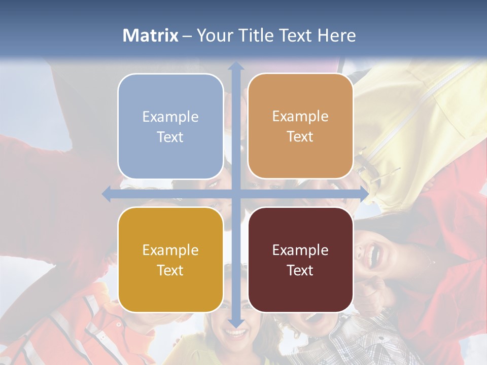A Group Of People Standing In The Middle Of A Circle PowerPoint Template