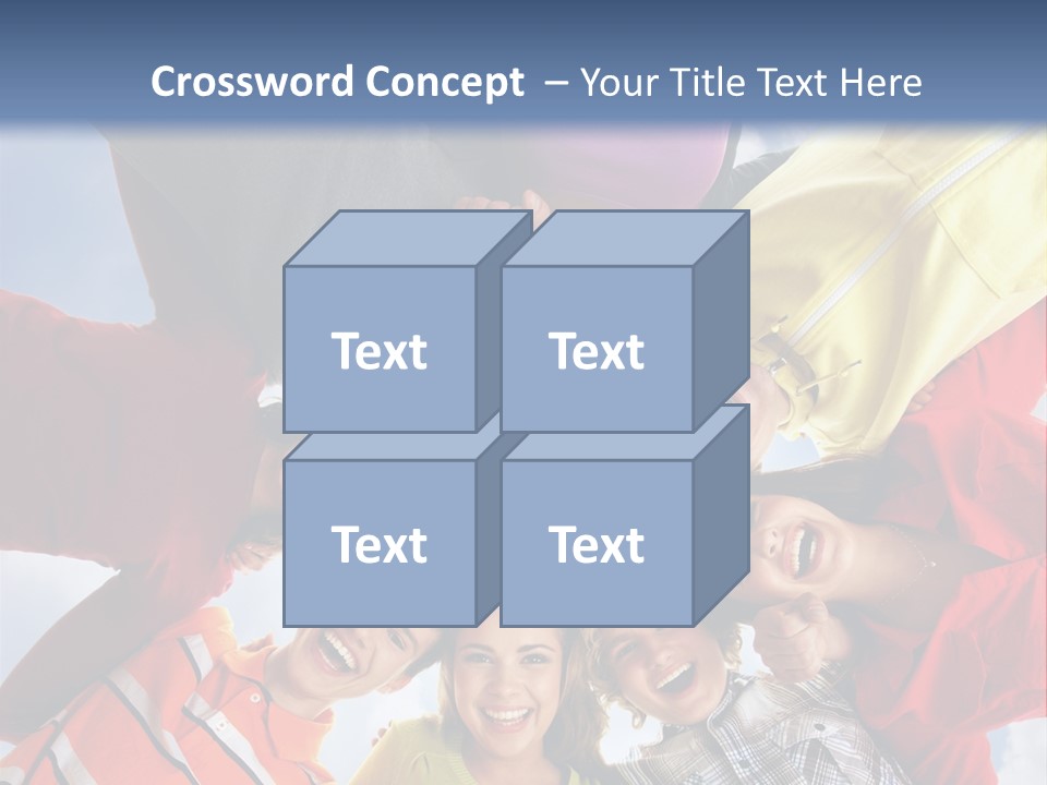 A Group Of People Standing In The Middle Of A Circle PowerPoint Template