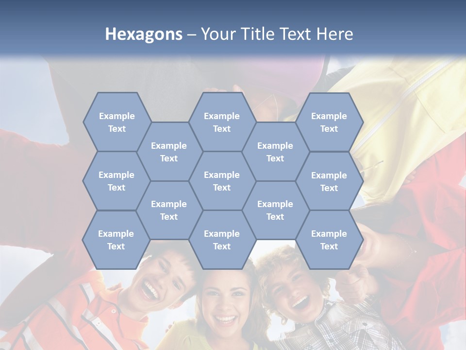 A Group Of People Standing In The Middle Of A Circle PowerPoint Template