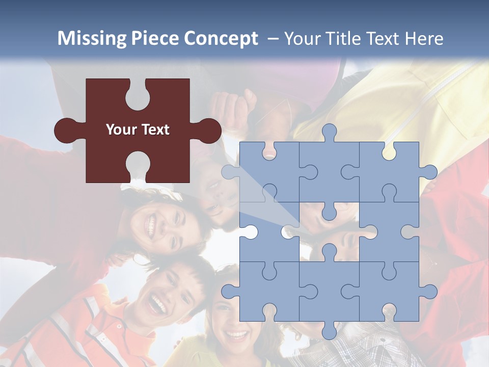A Group Of People Standing In The Middle Of A Circle PowerPoint Template