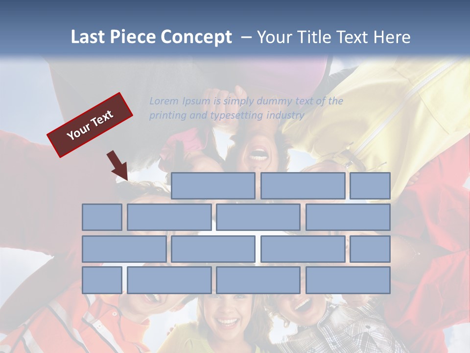 A Group Of People Standing In The Middle Of A Circle PowerPoint Template
