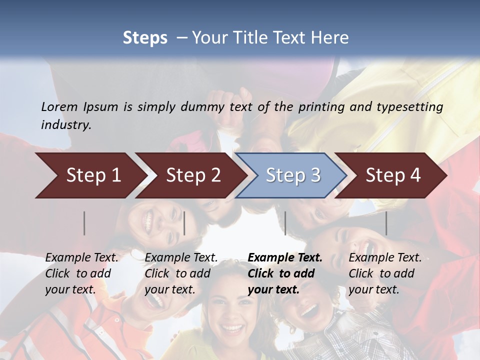 A Group Of People Standing In The Middle Of A Circle PowerPoint Template