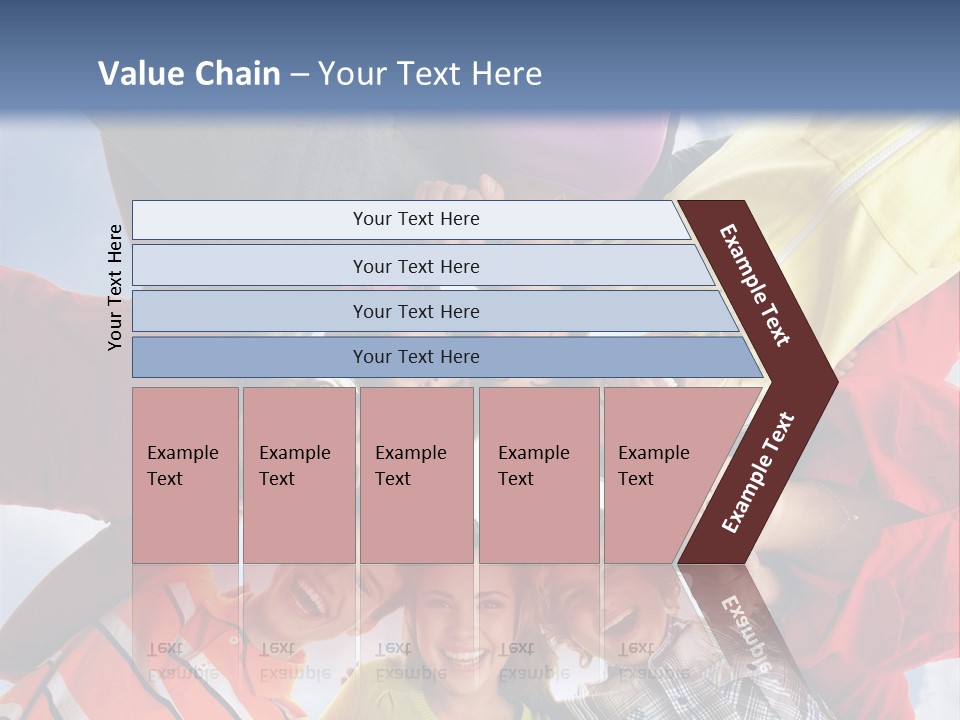 A Group Of People Standing In The Middle Of A Circle PowerPoint Template