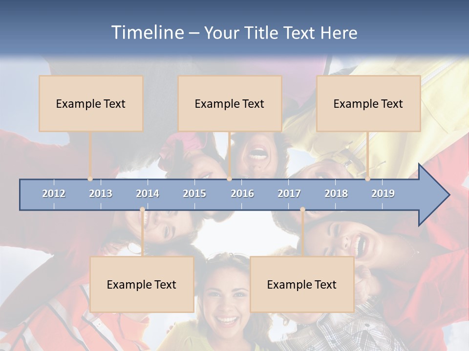 A Group Of People Standing In The Middle Of A Circle PowerPoint Template