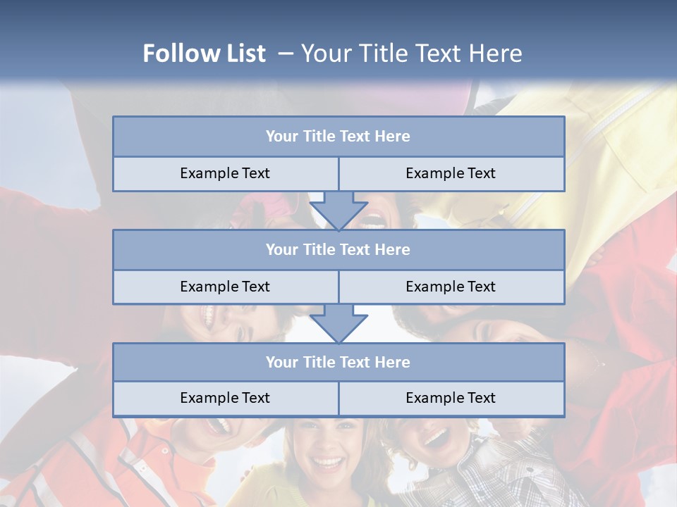 A Group Of People Standing In The Middle Of A Circle PowerPoint Template