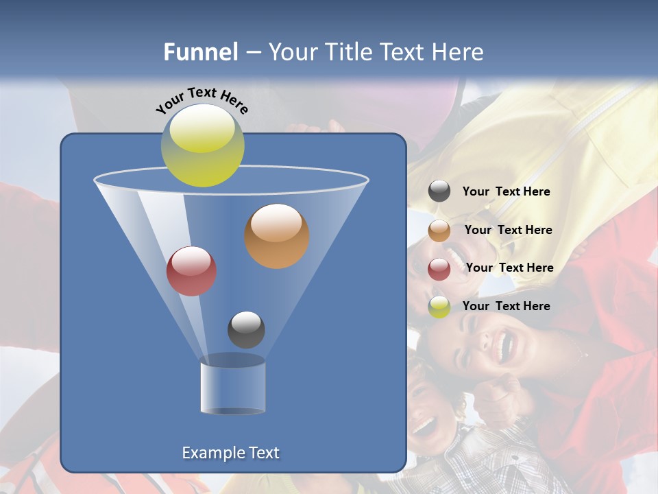 A Group Of People Standing In The Middle Of A Circle PowerPoint Template