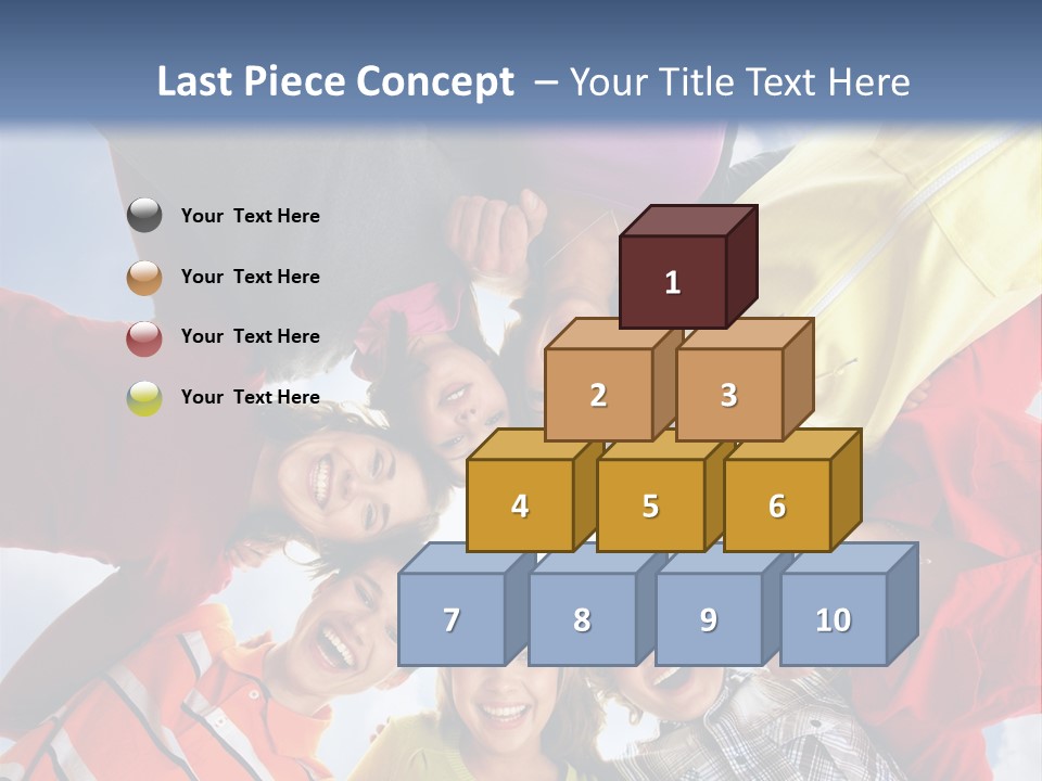 A Group Of People Standing In The Middle Of A Circle PowerPoint Template
