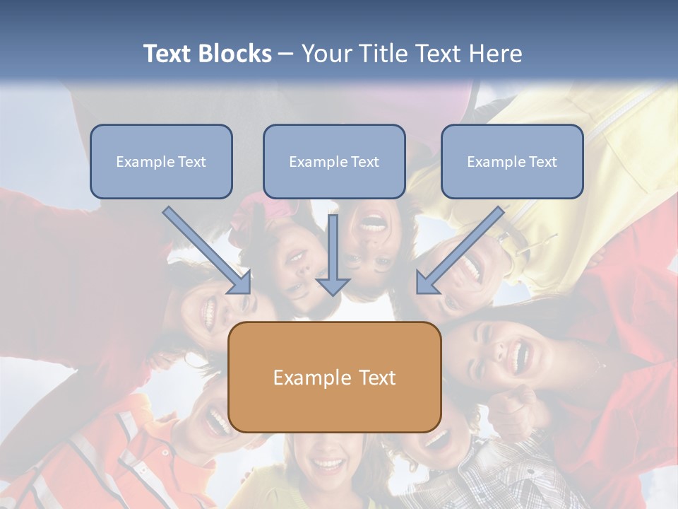 A Group Of People Standing In The Middle Of A Circle PowerPoint Template
