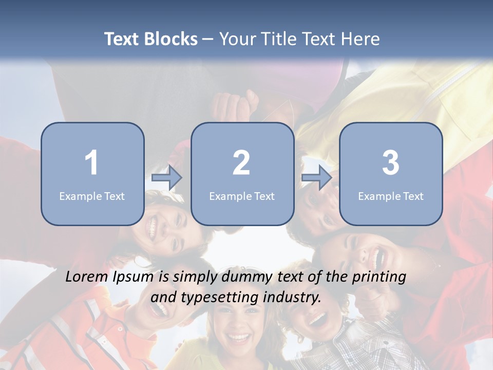 A Group Of People Standing In The Middle Of A Circle PowerPoint Template