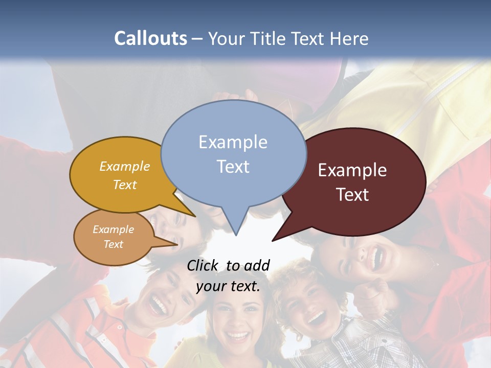 A Group Of People Standing In The Middle Of A Circle PowerPoint Template