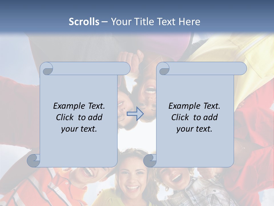 A Group Of People Standing In The Middle Of A Circle PowerPoint Template