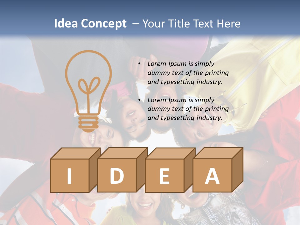 A Group Of People Standing In The Middle Of A Circle PowerPoint Template