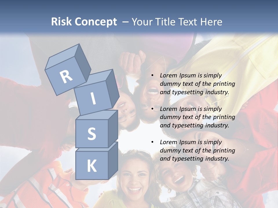 A Group Of People Standing In The Middle Of A Circle PowerPoint Template