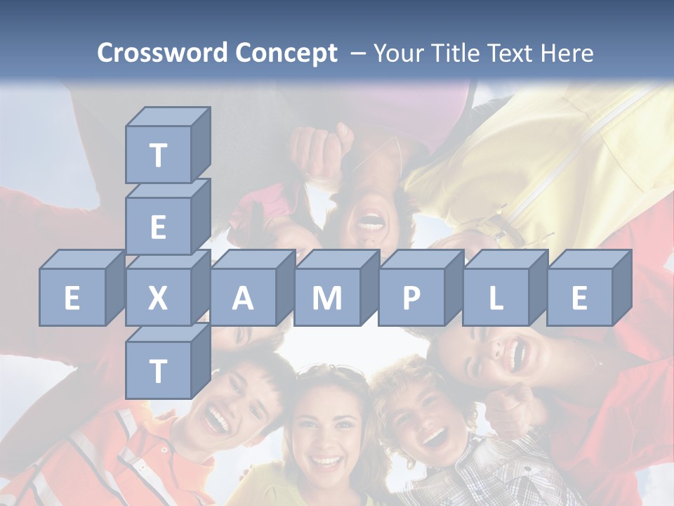 A Group Of People Standing In The Middle Of A Circle PowerPoint Template