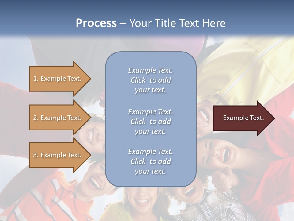 A Group Of People Standing In The Middle Of A Circle PowerPoint Template