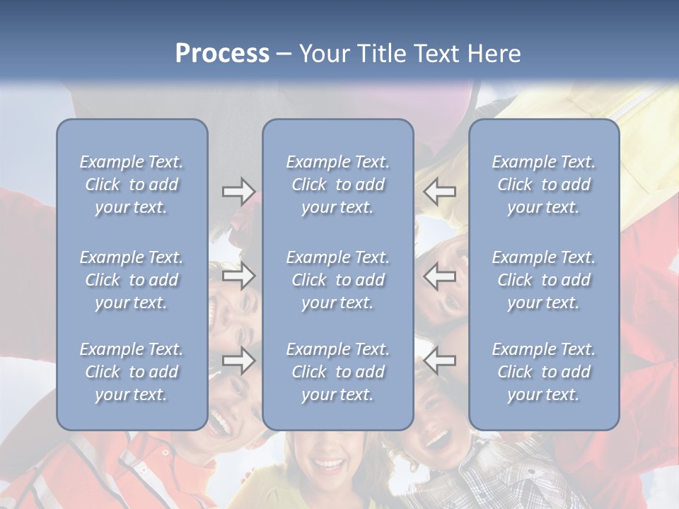 A Group Of People Standing In The Middle Of A Circle PowerPoint Template