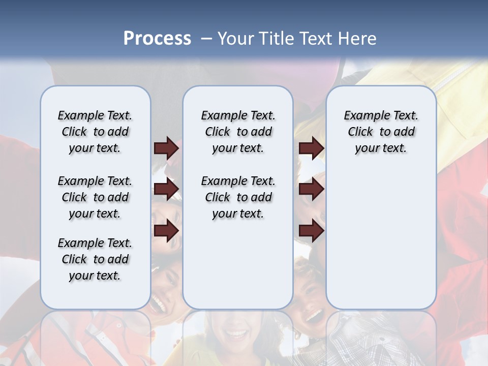 A Group Of People Standing In The Middle Of A Circle PowerPoint Template